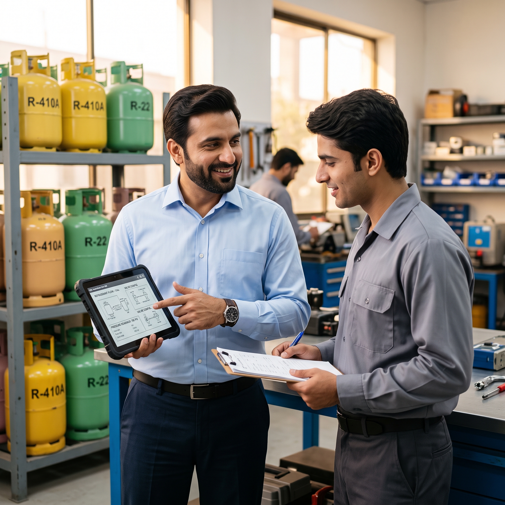 Technical support and guidance for refrigerant gas by Forane Air Product